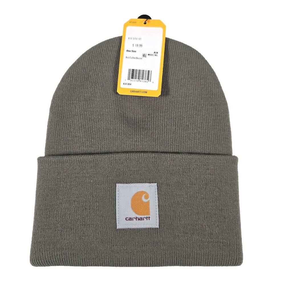 Carhartt Men's Green Adult Beanie Workwear Outdoors One Size NWT